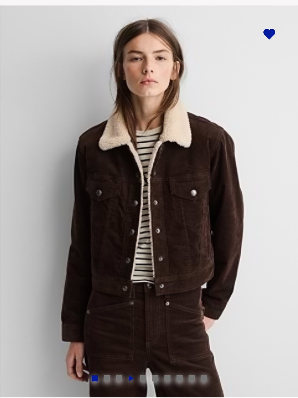 GAP X APC Icon Corduroy Crop Jacket